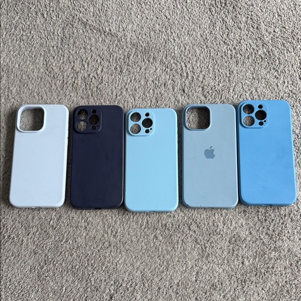 5 PACK - Apple iPhone 15 Pro Max BLUE set